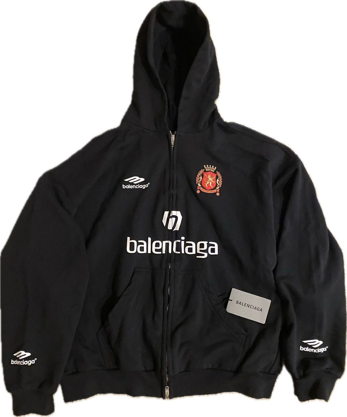 Soccer Graphic Zip Up Hoodie
