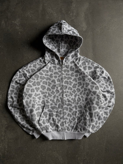 Leopard Print Zip Up