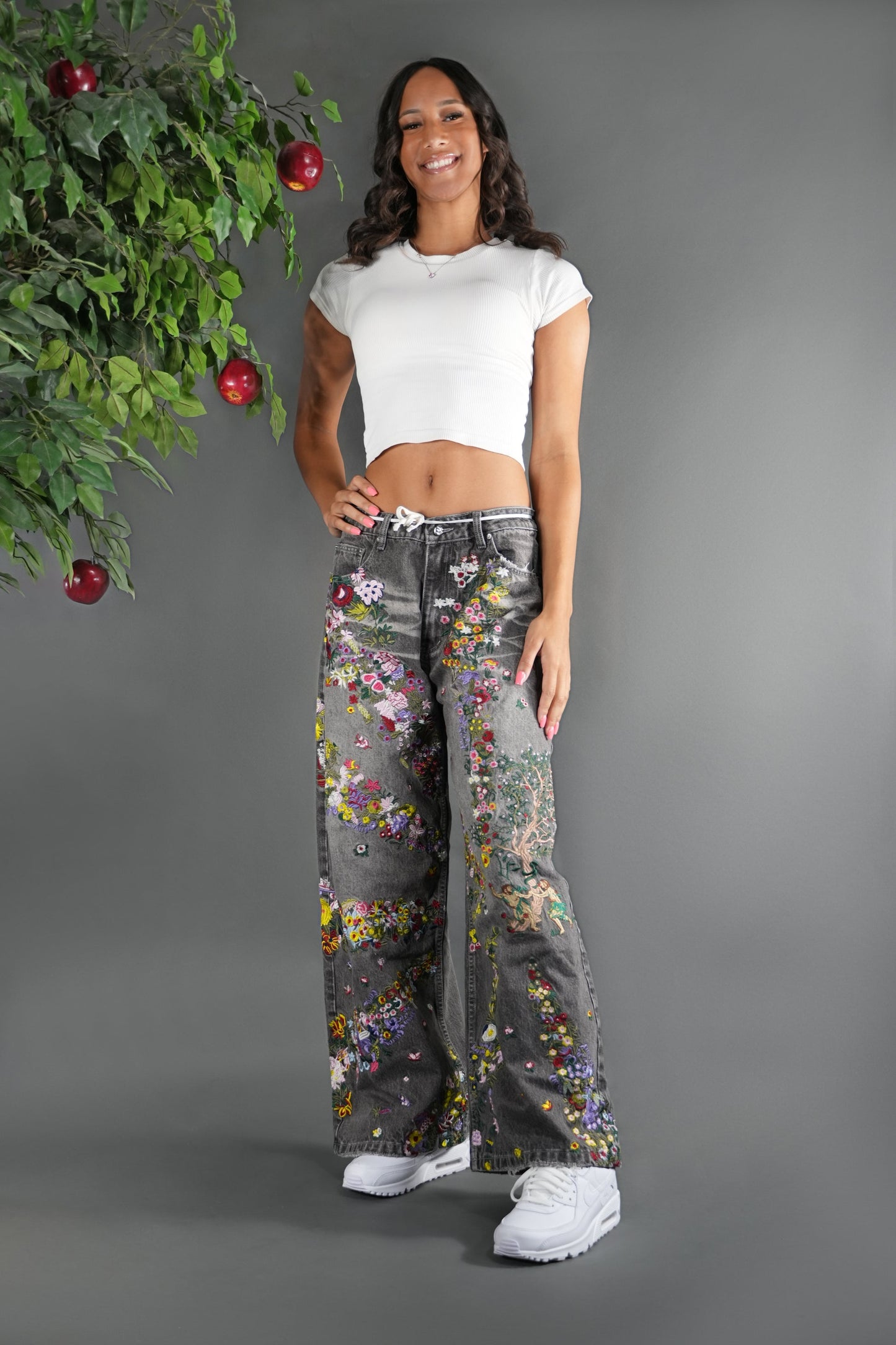 Embroidered Eden Denim (Premade)