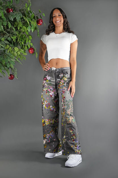 Embroidered Eden Denim (Premade)