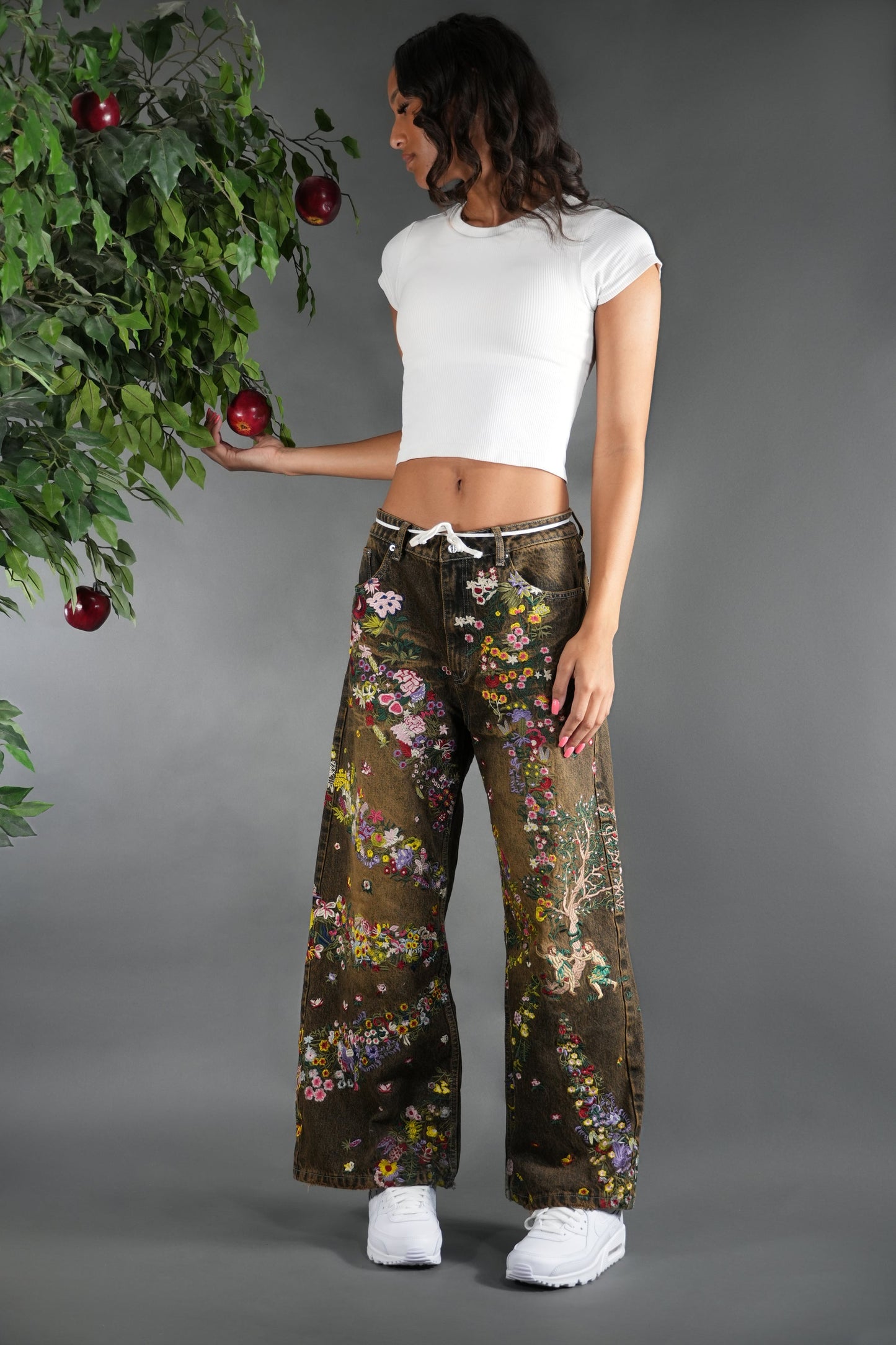 Embroidered Eden Denim (Premade)