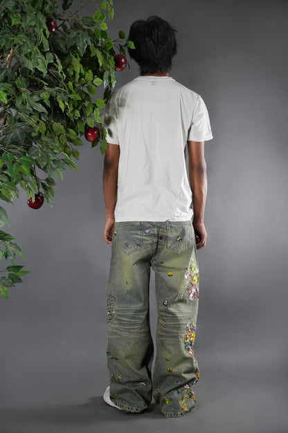 Embroidered Eden Denim (Premade)