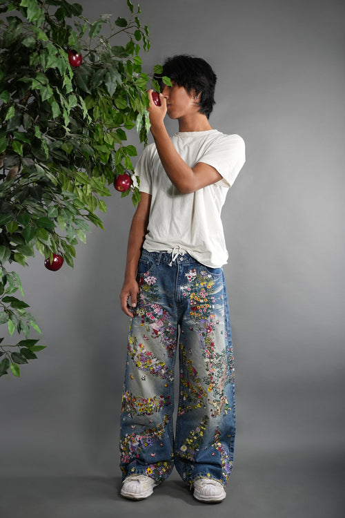 Embroidered Eden Denim (Premade)